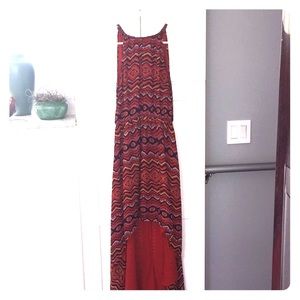 High-low floral dress